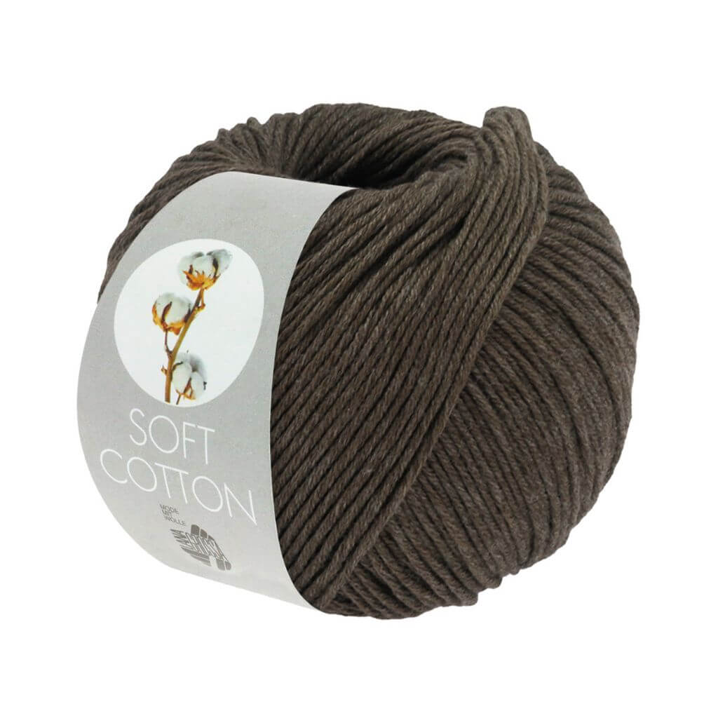 Lana Grossa 54 - Dunkelgrau Lana Grossa Soft Cotton 50 g Lieblingsgarn