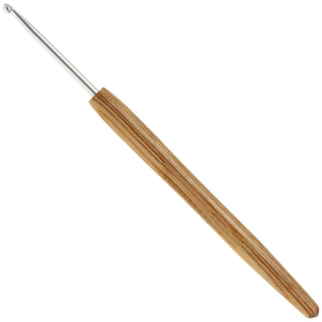 Lana Grossa 14 cm / 3,00 mm Lana Grossa Wollhäkelnadel mit Holz-Griff Lieblingsgarn