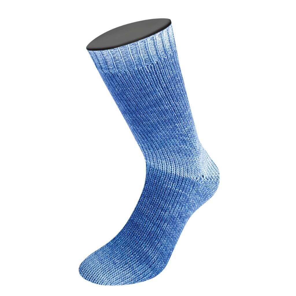 Lana Grossa 6005 - Marine/Grau-/Hellblau Lana Grossa Woolycell Duo Lieblingsgarn