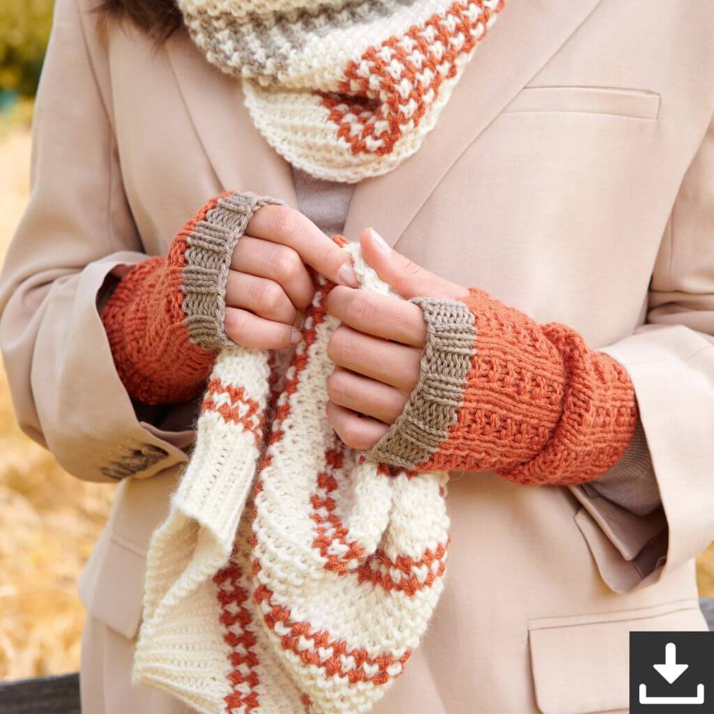 Lana Grossa Landlust Alpaka Merino Armstulpen-Lana Grossa Accessoires 21 Modell 28 Lieblingsgarn