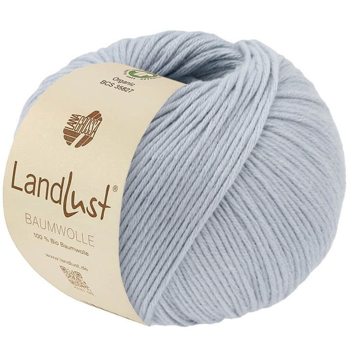 Lana Grossa 27 - Eisblau Lana Grossa Landlust Baumwolle GOTS Lieblingsgarn