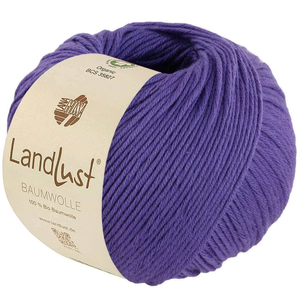 Lana Grossa 36 - Blauviolett Lana Grossa Landlust Baumwolle GOTS Lieblingsgarn