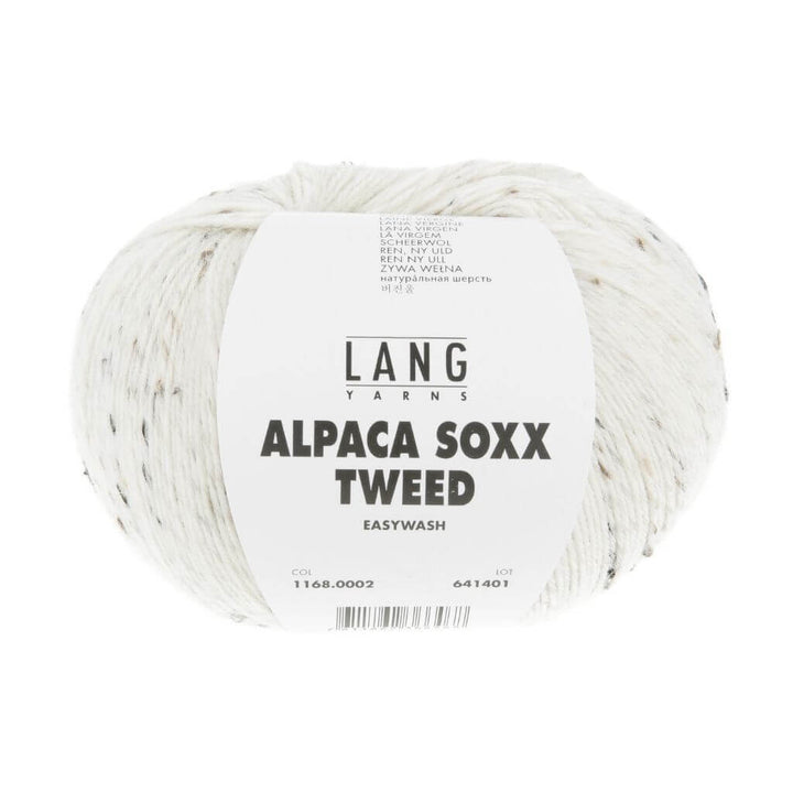 Lang Yarns 002 - Offwhite Lang Yarns Alpaca Soxx Tweed Lieblingsgarn