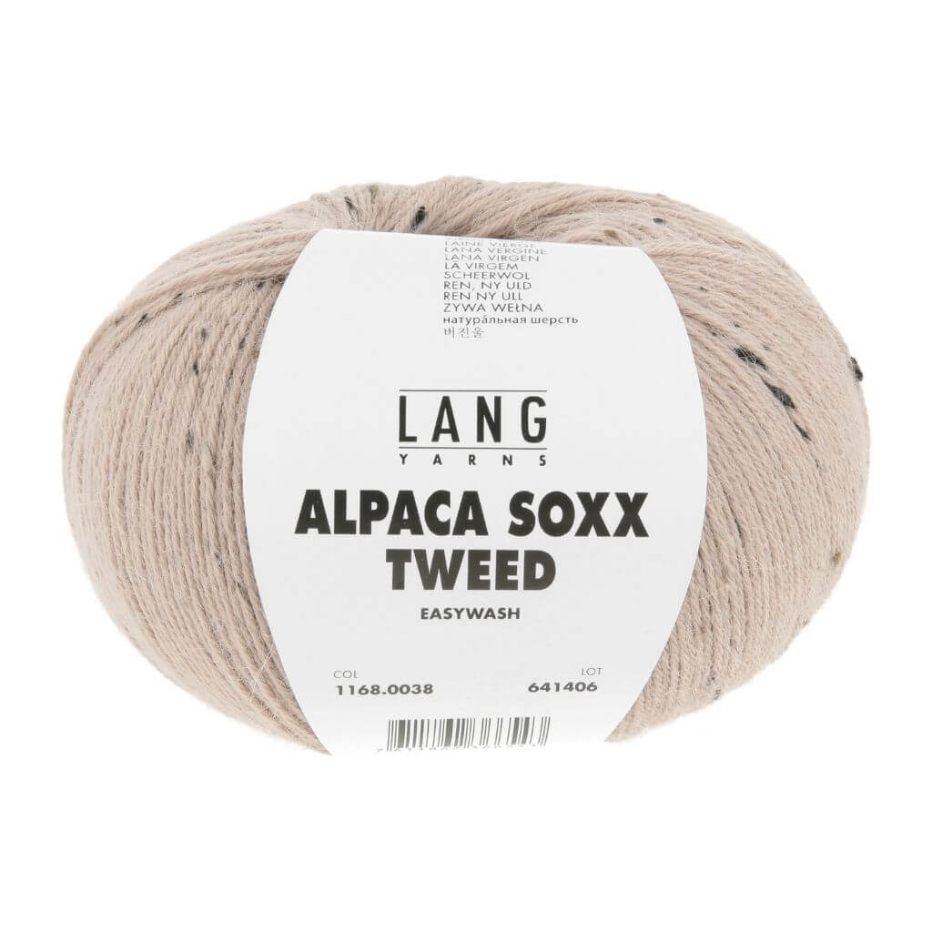 Lang Yarns 038 - Haselnuss Lang Yarns Alpaca Soxx Tweed Lieblingsgarn