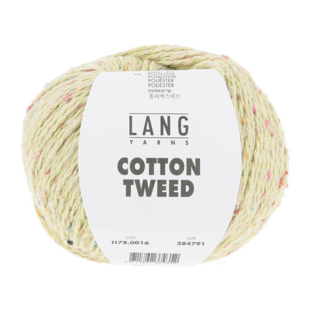 Lang Yarns 016 - Hellgrün Lang Yarns Cotton Tweed Lieblingsgarn