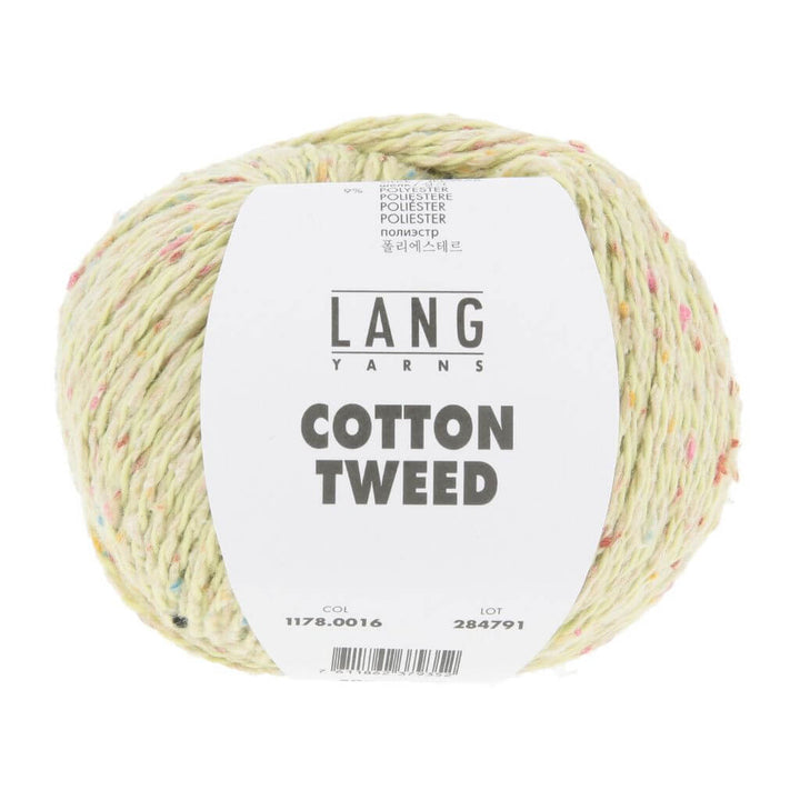 Lang Yarns 016 - Hellgrün Lang Yarns Cotton Tweed Lieblingsgarn