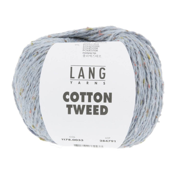 Lang Yarns 033 - Jeans Hell Lang Yarns Cotton Tweed Lieblingsgarn