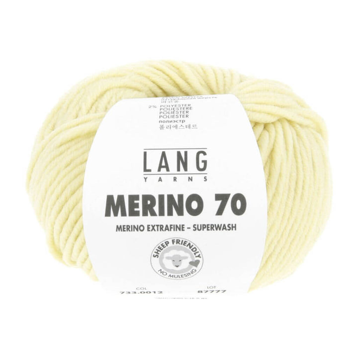 Lang Yarns 012 - Babygelb Lang Yarns Merino 70 50g Lieblingsgarn