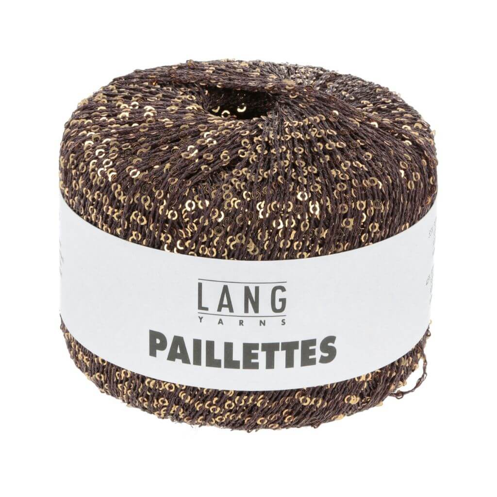 Lang Yarns 068 - Braun/Gold Lang Yarns Paillettes Lieblingsgarn