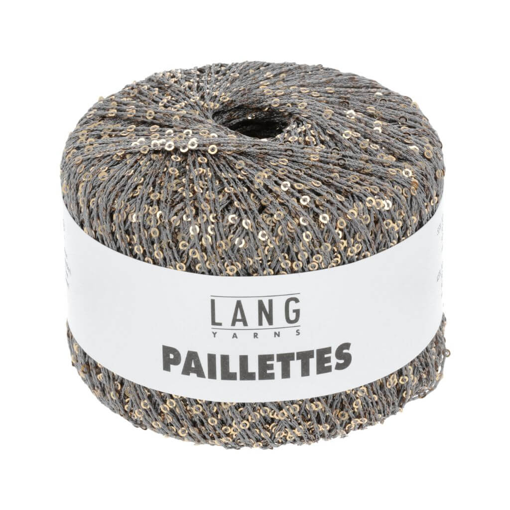 Lang Yarns Grau/Gold Lang Yarns Paillettes Lieblingsgarn