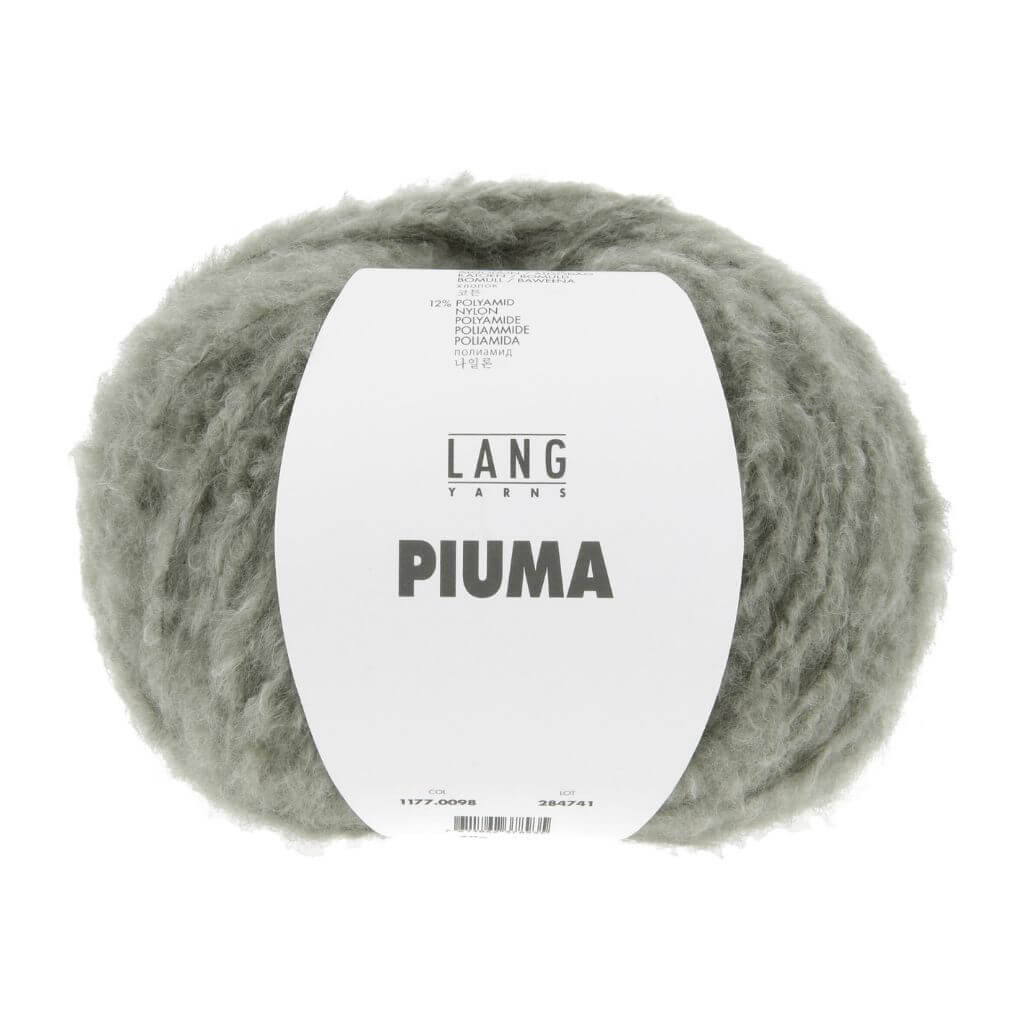 Lang Yarns 098 - Olive Lang Yarns Piuma Lieblingsgarn