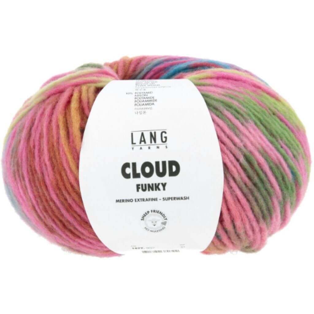 Lang Yarns 027 - Rosa/Blau/Hellgrün/Fuchsia Lang Yarns Cloud Lieblingsgarn