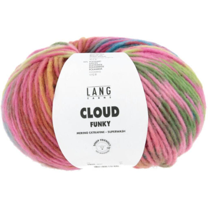 Lang Yarns 027 - Rosa/Blau/Hellgrün/Fuchsia Lang Yarns Cloud Lieblingsgarn
