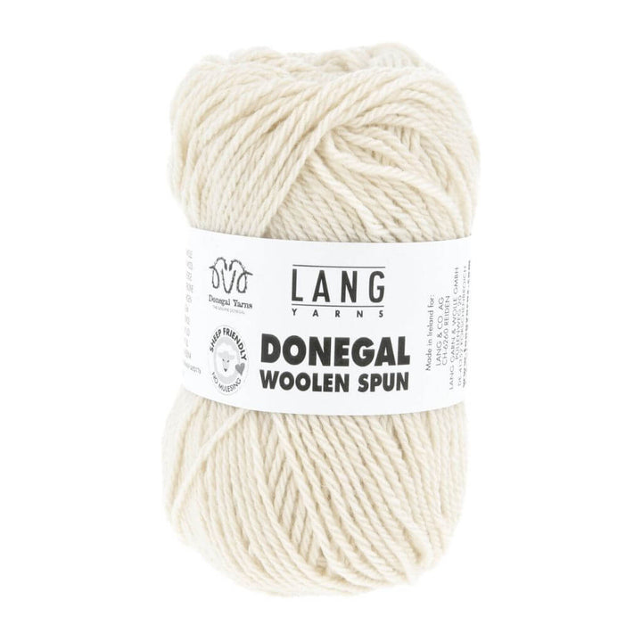 Lang Yarns 001 - Weiss Lang Yarns Donegal Woolen Spun Lieblingsgarn