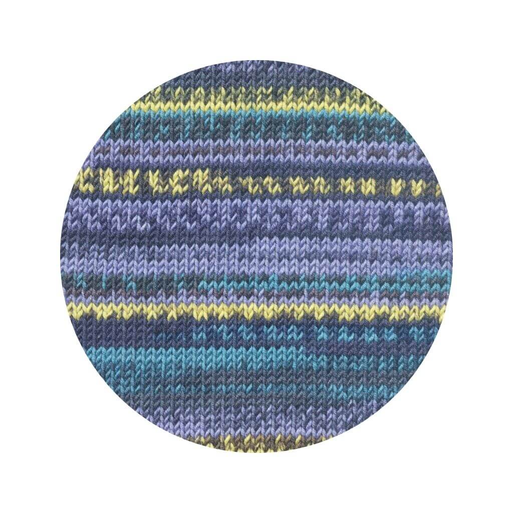Lang Yarns 001 - Violett/Gelb/Braun/Aqua Lang Yarns Merino 120 Color Lieblingsgarn