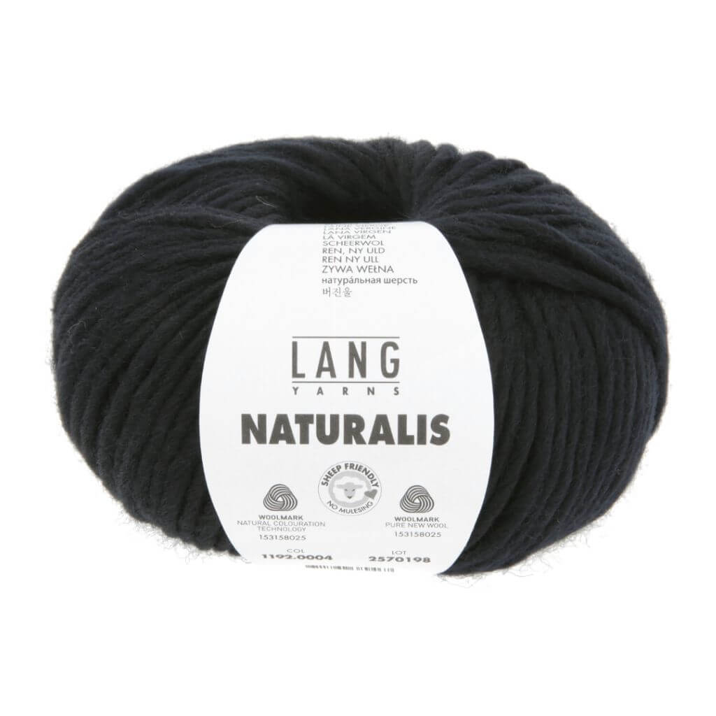 Lang Yarns 004 - Schwarz Lang Yarns Naturalis Lieblingsgarn