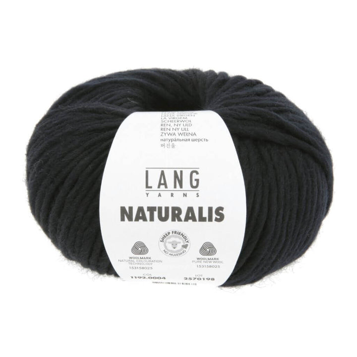 Lang Yarns 004 - Schwarz Lang Yarns Naturalis Lieblingsgarn