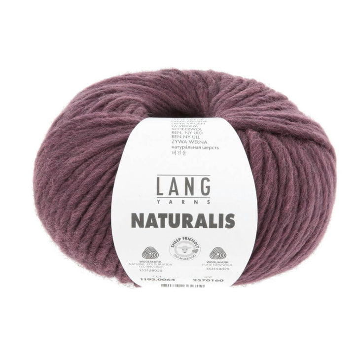 Lang Yarns 064 - Bordeaux Lang Yarns Naturalis Lieblingsgarn