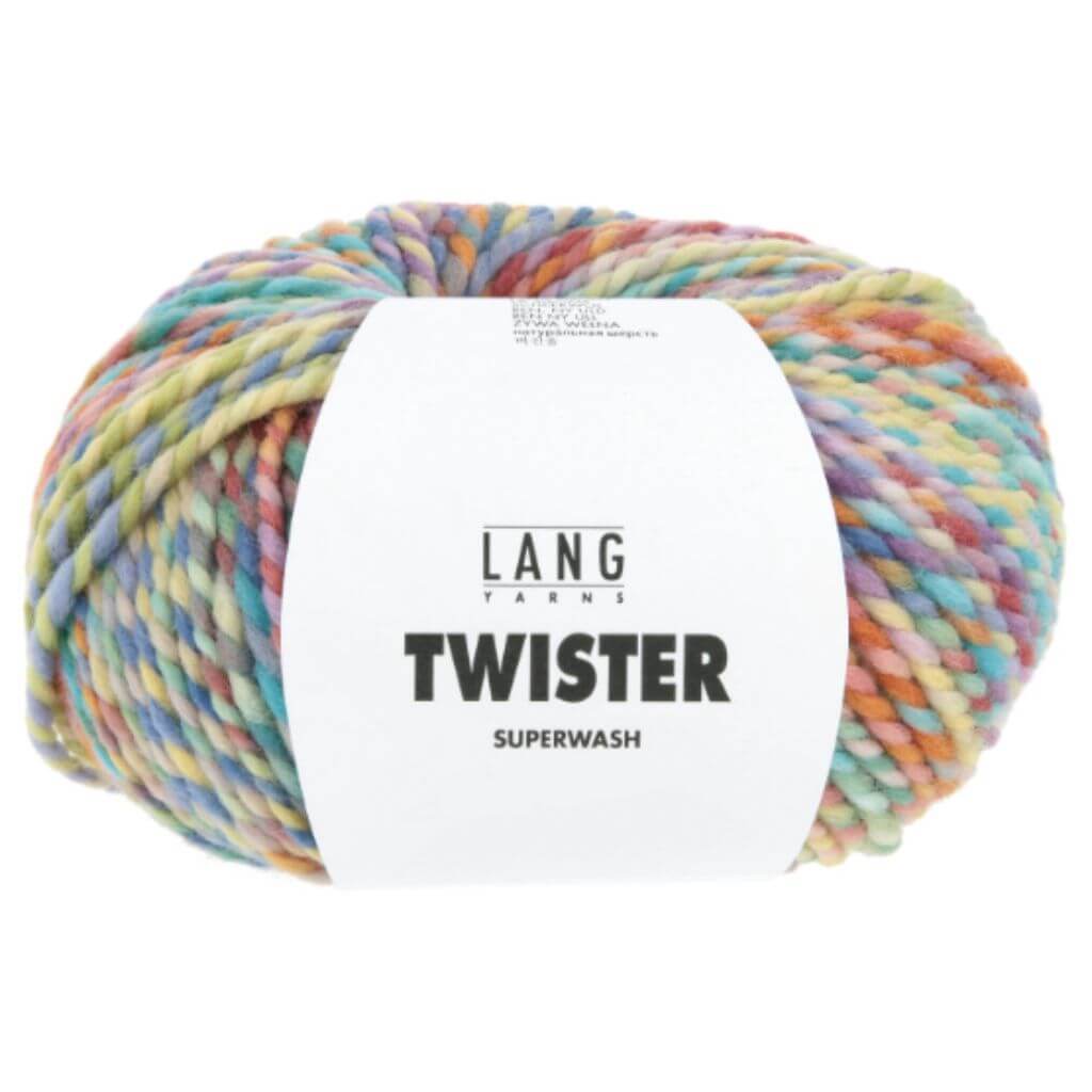 Lang Yarns 001 - Hellblau/Orange/Lavendel Lang Yarns Twister Lieblingsgarn