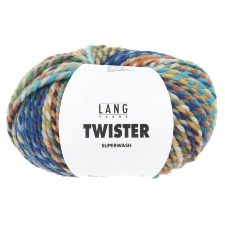 Lang Yarns 006 - Hot Pink/Marine/Hellblau Lang Yarns Twister Lieblingsgarn