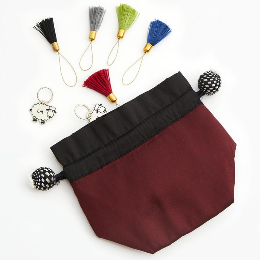 Lantern Moon Dahlia (Maroon) Lantern Moon Stoffbeutel Lieblingsgarn