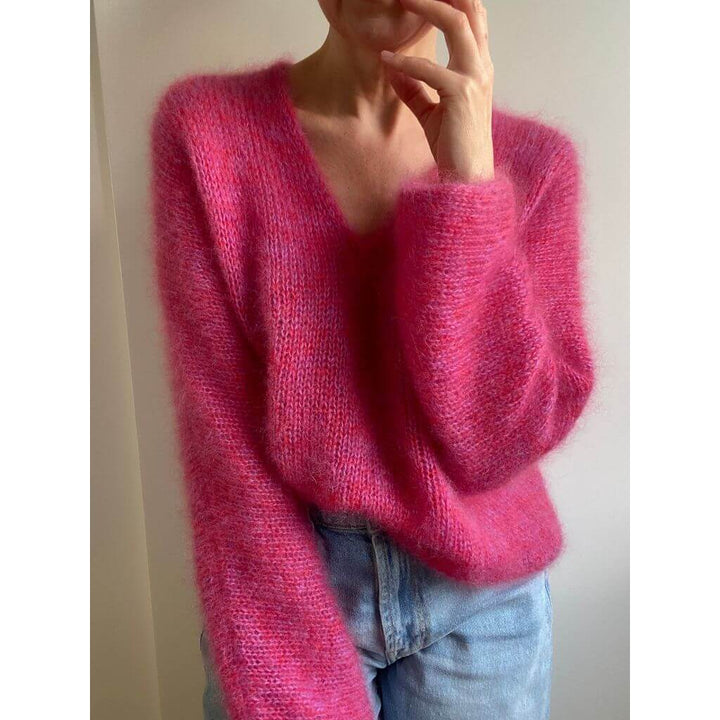 Lotilda Pattern Kim V-Neck Jumper Strickanleitung - Lotilda (PDF) Lieblingsgarn