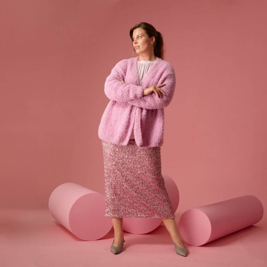 Lana Grossa Cardigan offene Front Ripprand Strickanleitung – Produktansicht bei bei bei bei bei bei bei bei Lieblingsgarn