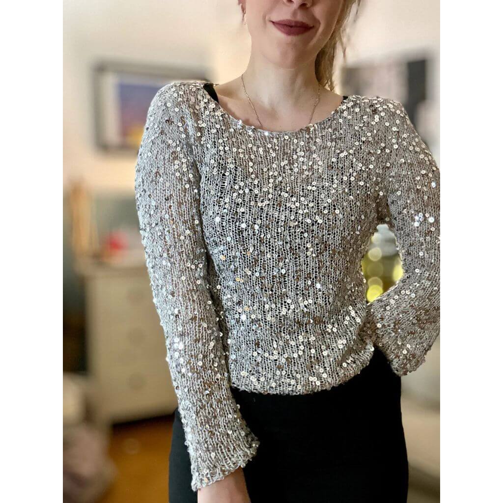 Silver Flame Shirt Strickanleitung - Mabelle Knitting (PDF)