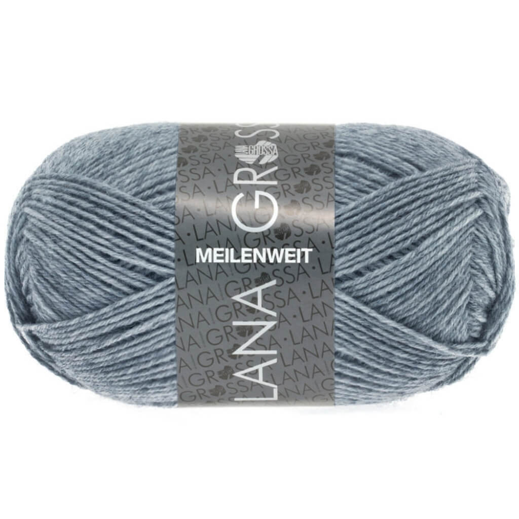 Lana Grossa 1302 - Jeans/Grau meliert Lana Grossa Meilenweit 50 Lieblingsgarn