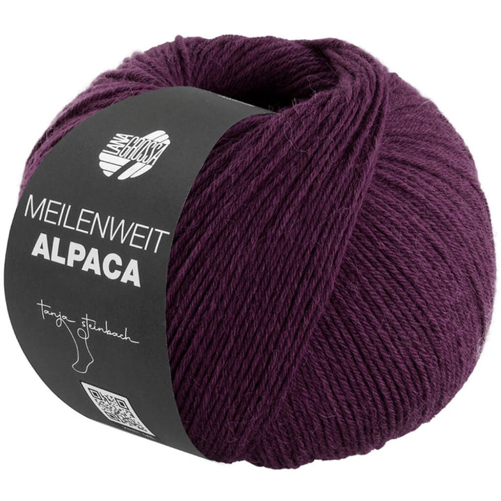 Lana Grossa 1007 - Dunkelbordeaux Lana Grossa Meilenweit 6-fach Alpaca Uni Lieblingsgarn