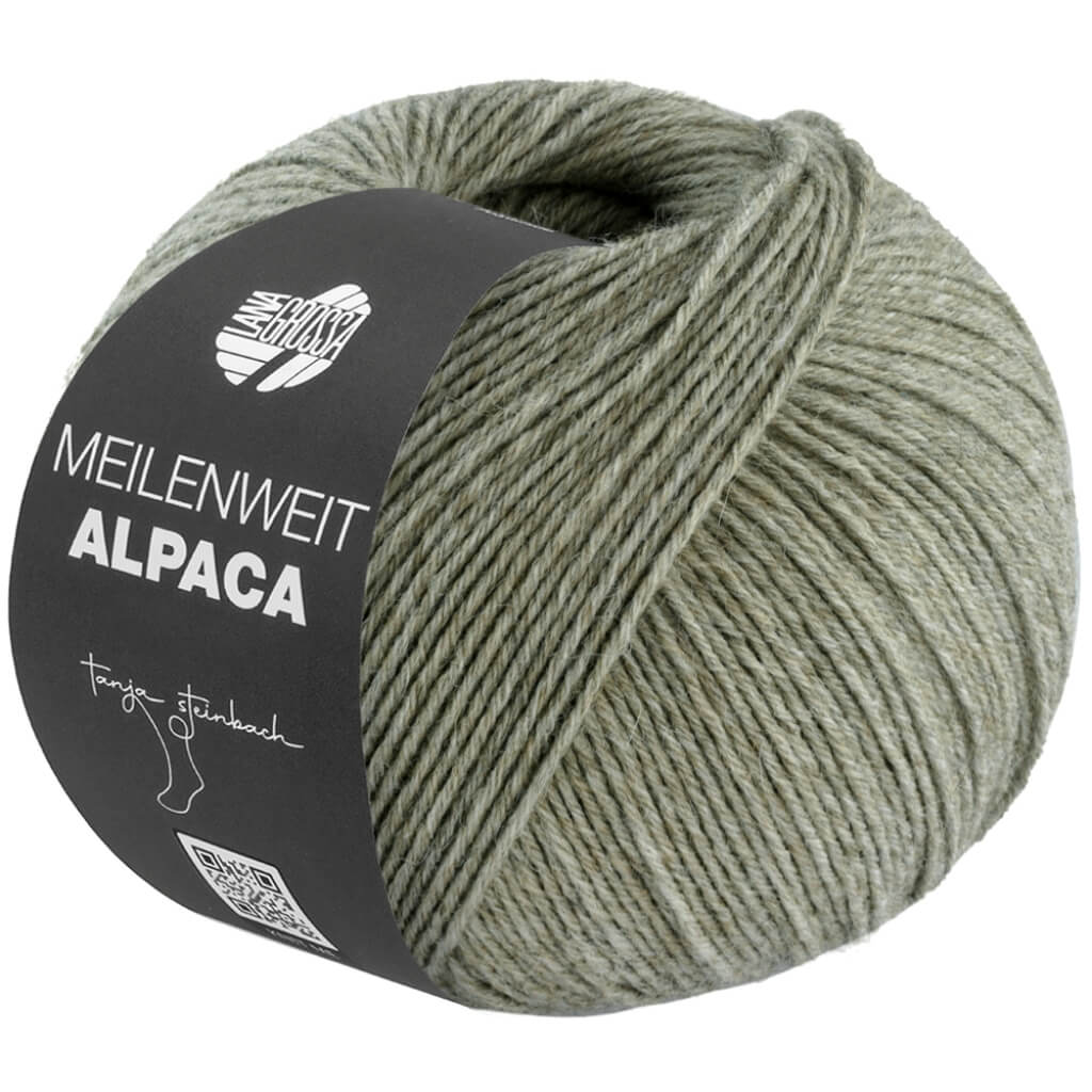 Lana Grossa 1018 - Schiefergrün Lana Grossa Meilenweit 6-fach Alpaca Uni Lieblingsgarn