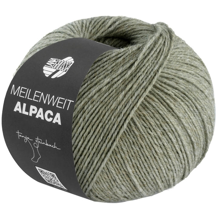 Lana Grossa 1018 - Schiefergrün Lana Grossa Meilenweit 6-fach Alpaca Uni Lieblingsgarn