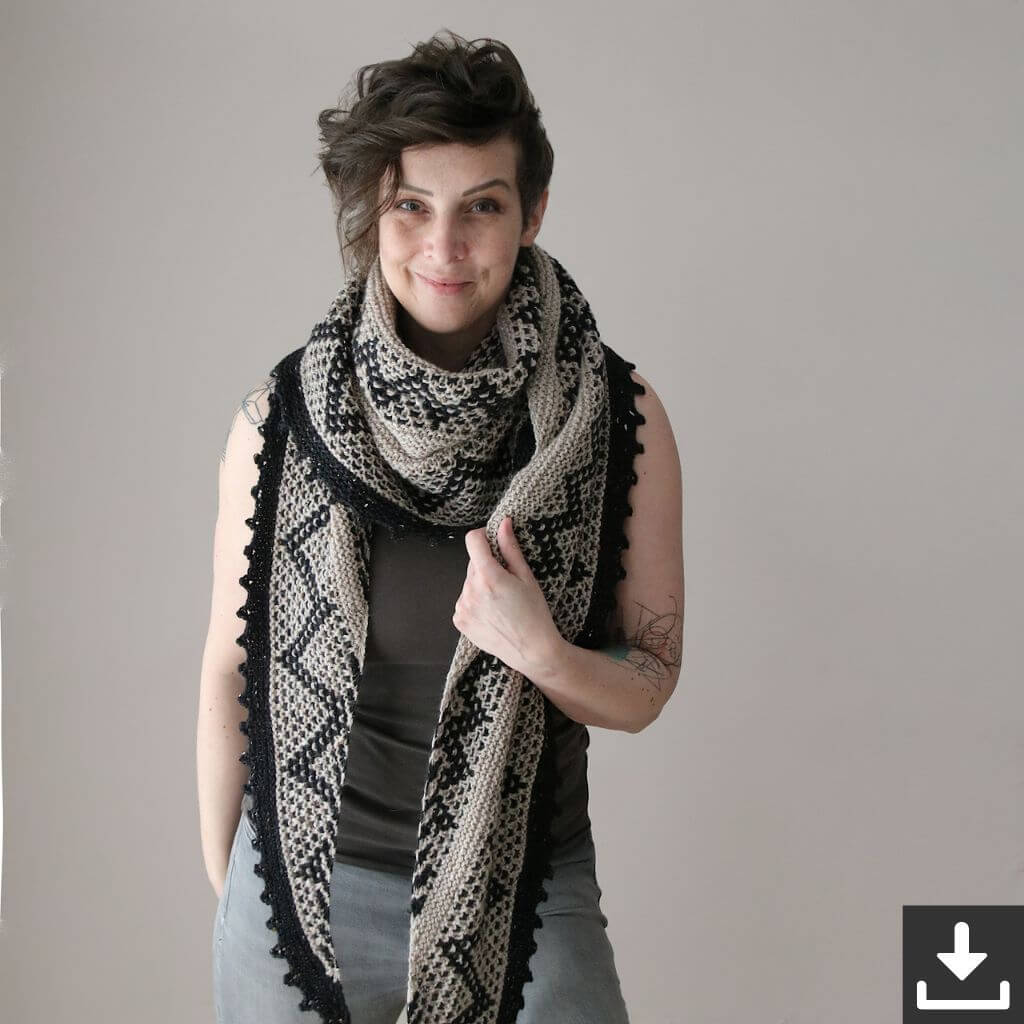 Melanie Berg - Mairlynd Pattern Tuch Zagtastic Strickanleitung - Mairlynd (PDF) Lieblingsgarn