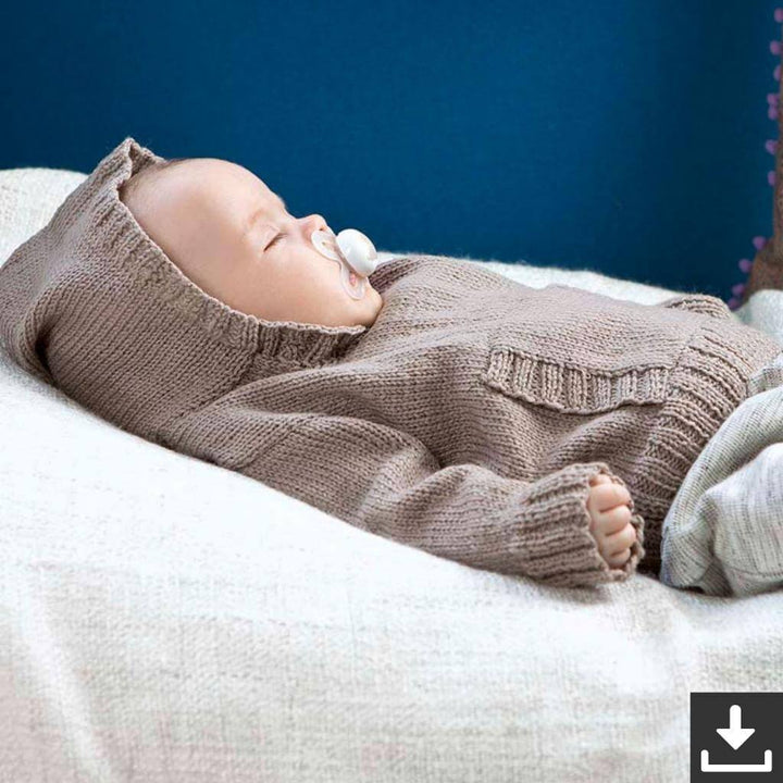Lang Yarns Pattern Baby-Kapuzenpullover Strickanleitung - Lang Yarns (PDF) Lieblingsgarn