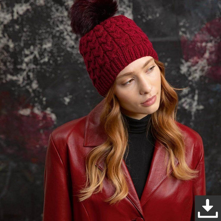 Lang Yarns Pattern Mütze mit Bommel Strickanleitung - Lang Yarns (PDF) Lieblingsgarn