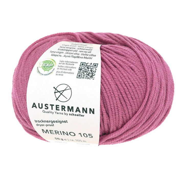 Austermann 341 - Pink Lipstic Austermann Merino 105 EXP 50g Lieblingsgarn