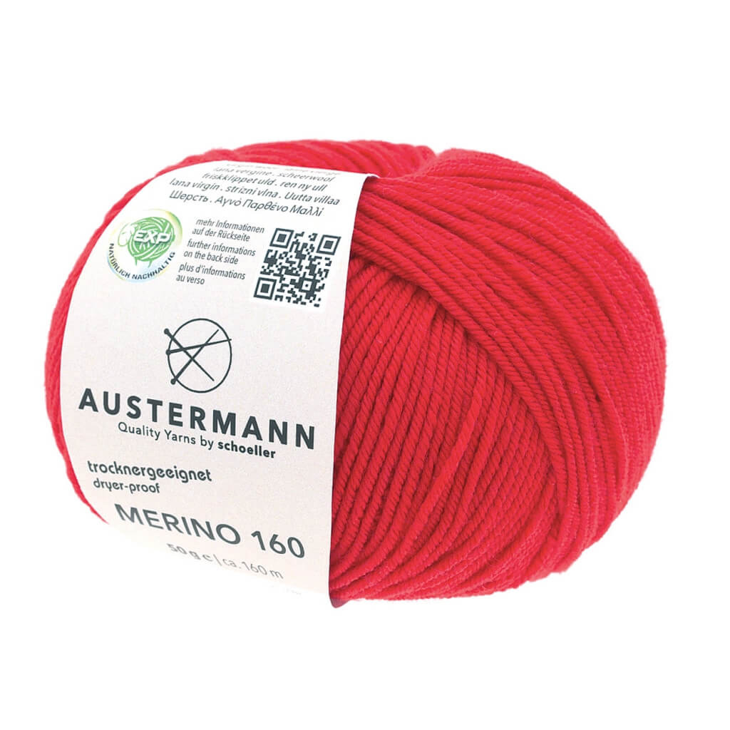 Austermann 203 - Rot Austermann Merino 160 Exp 50g Lieblingsgarn
