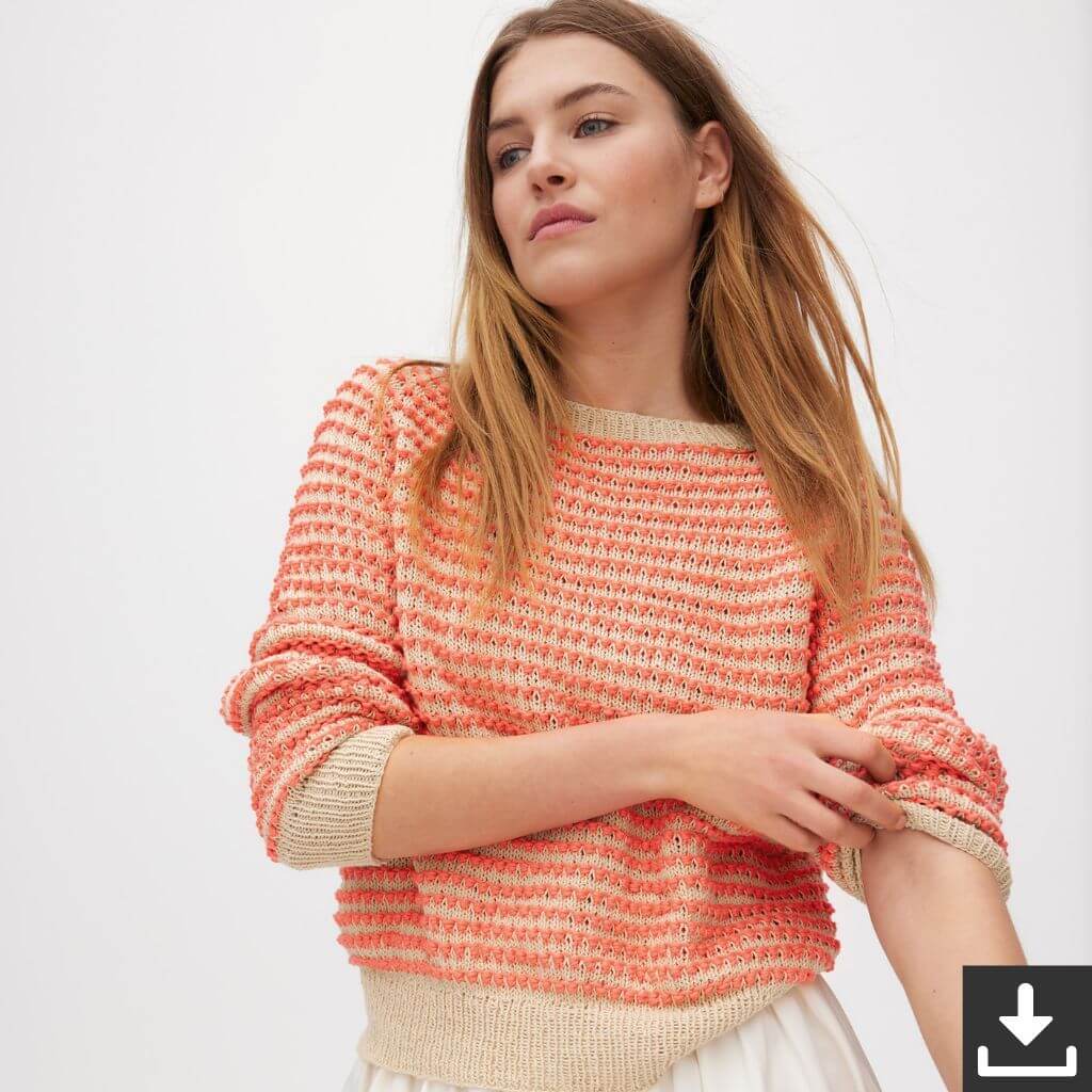 Lana Grossa Topdown Pullover Strickanleitung - Lana Grossa (Heft) Lieblingsgarn