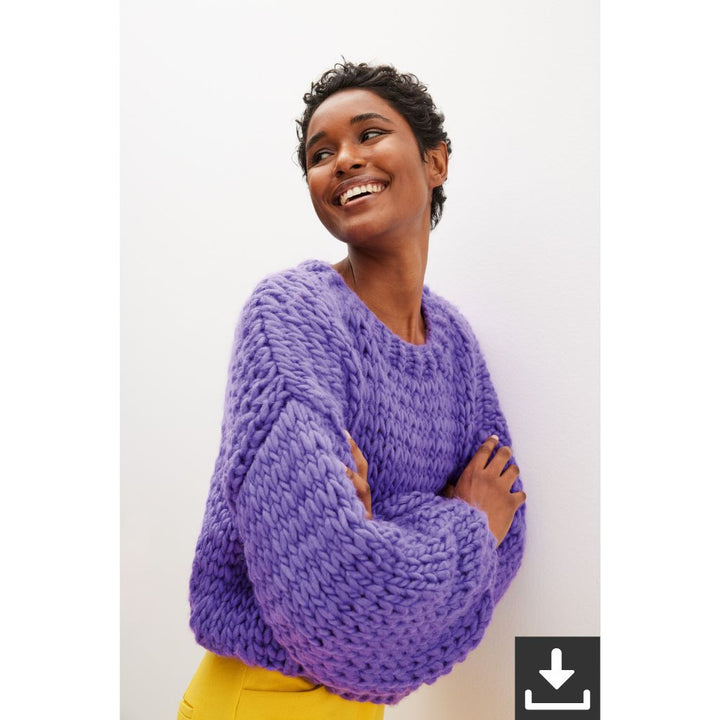 Lana Grossa Pattern Pullover im Fallmaschenmuster Strickanleitung - Lana Grossa (PDF) Lieblingsgarn