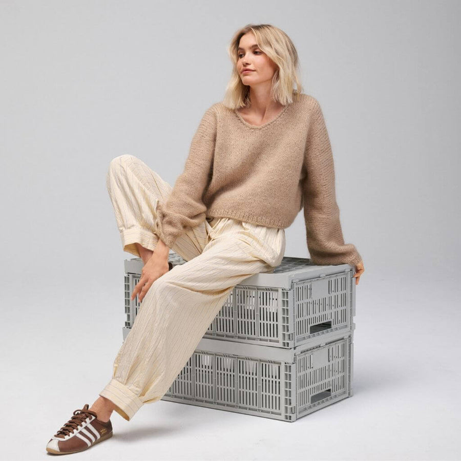 Lana Grossa Überschnittenen Pullover Mohair di Gio Strickanleitung – Produktansicht bei bei bei bei bei bei Lieblingsgarn