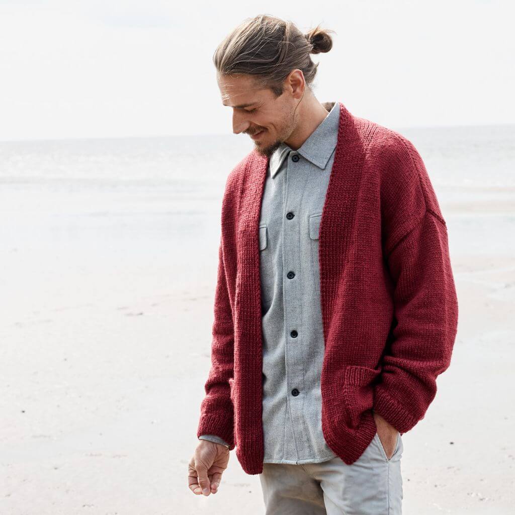 Lana Grossa Pattern Herren Cardigan Strickanleitung - Lana Grossa (Heft) Lieblingsgarn