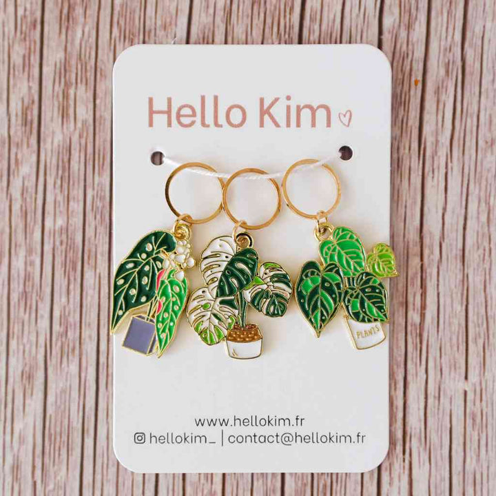 Hello Kim Maschenmarkierer Monstera – Produktansicht, Metall bei Lieblingsgarn