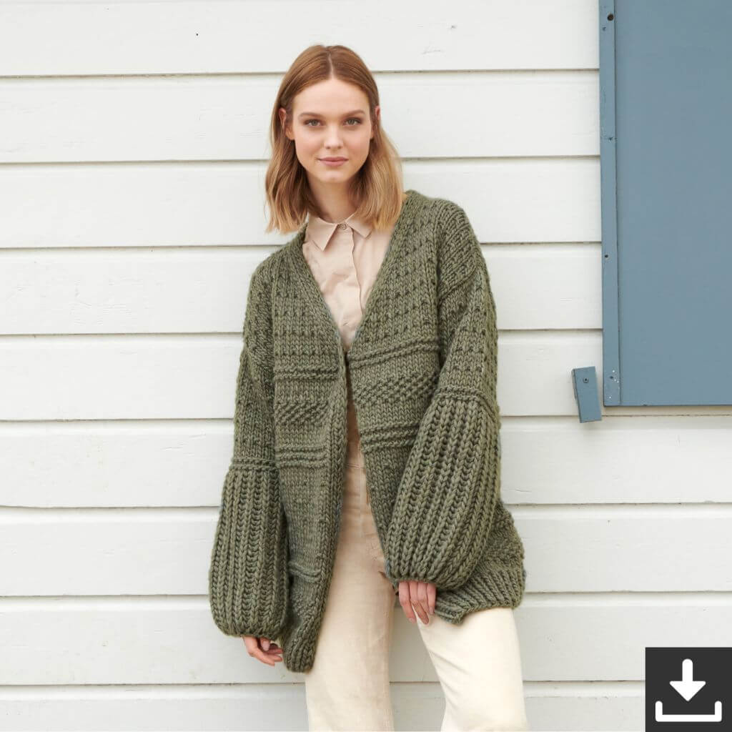 Lana Grossa Pattern Mustermix Jacke Strickset - Lana Grossa (PDF) Lieblingsgarn