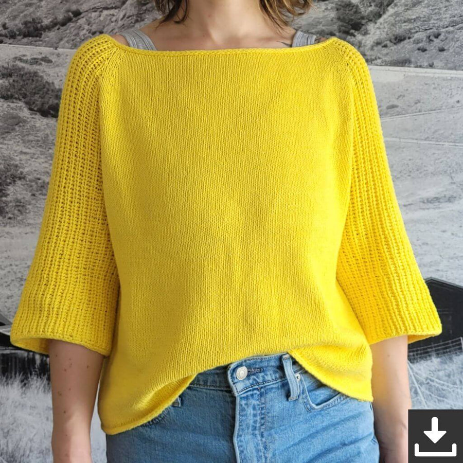 Nadelmelodie Pattern Sunny Spring Sweater Strickanleitung - Nadelmelodie (PDF) Lieblingsgarn