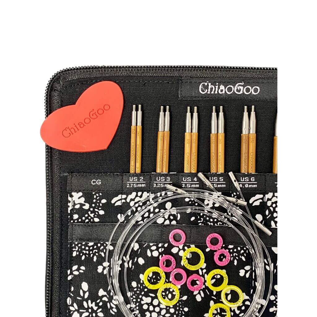 ChiaoGoo ChiaoGoo Nadelset SPIN Bamboo Small 10 cm Lieblingsgarn