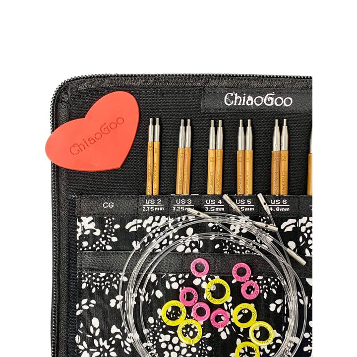 ChiaoGoo ChiaoGoo Nadelset SPIN Bamboo Small 13 cm Lieblingsgarn