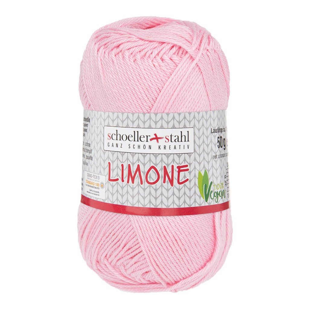 Schoeller + Stahl 108 - Rosa Schoeller + Stahl Limone 50g - Baumwollgarn Lieblingsgarn