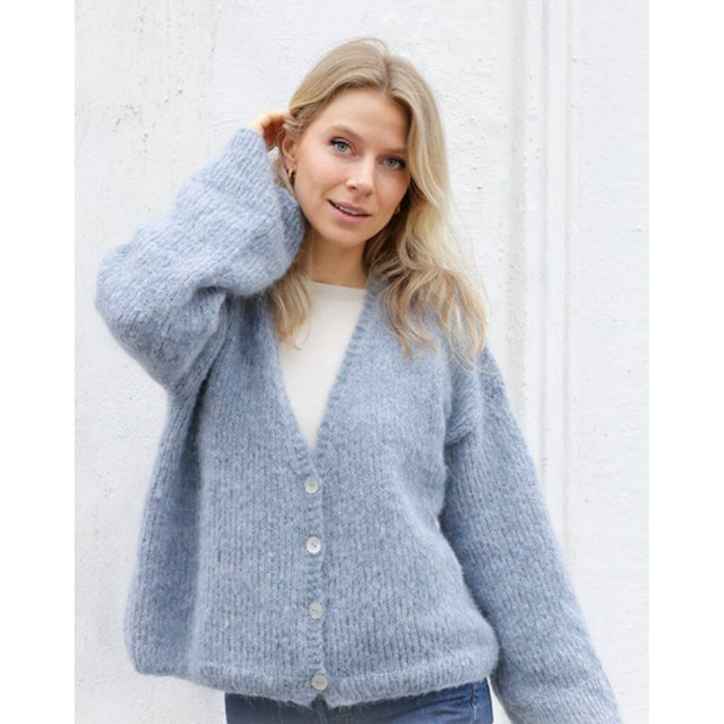 Drops Damen Jacke Open Sky Cardigan Strickanleitung - Drops (PDF) Lieblingsgarn