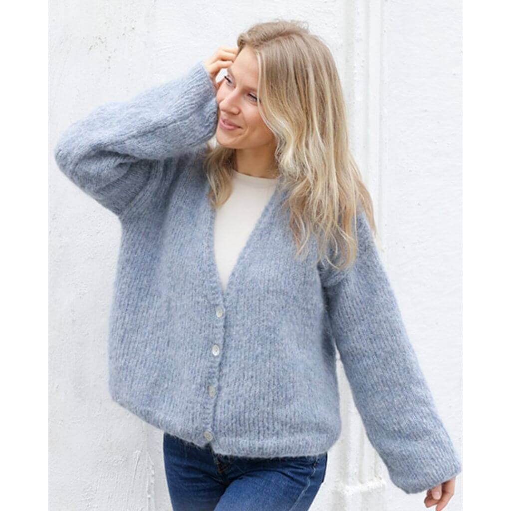 Drops Damen Jacke Open Sky Cardigan Strickanleitung - Drops (PDF) Lieblingsgarn