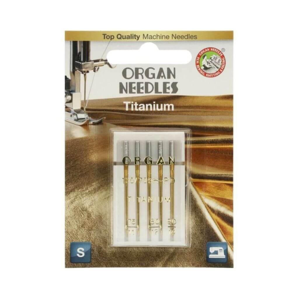 Organ Needles Organ Nähmaschinennadeln Titan 75-90, 5 Nadeln Lieblingsgarn